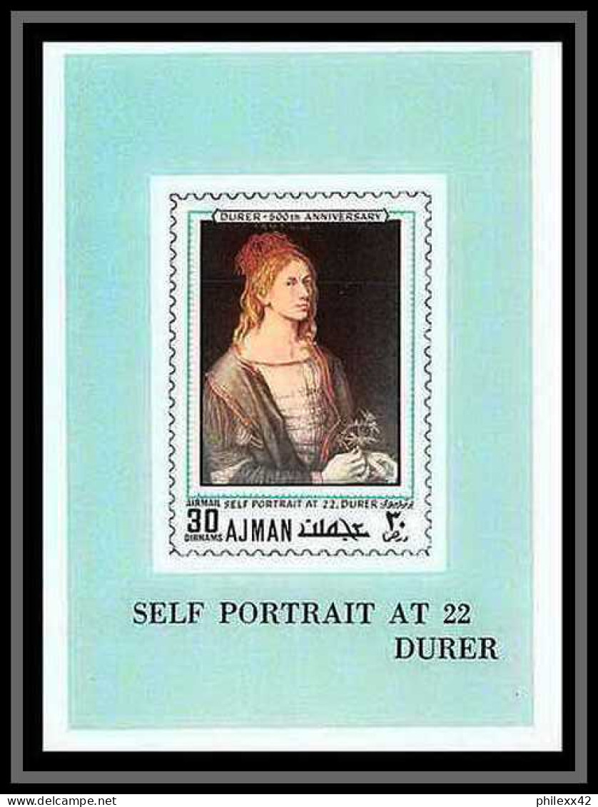 Ajman - 2654/ N° 637/644 durer peinture tableaux paintings deluxe miniature sheets blocs ** MNH german