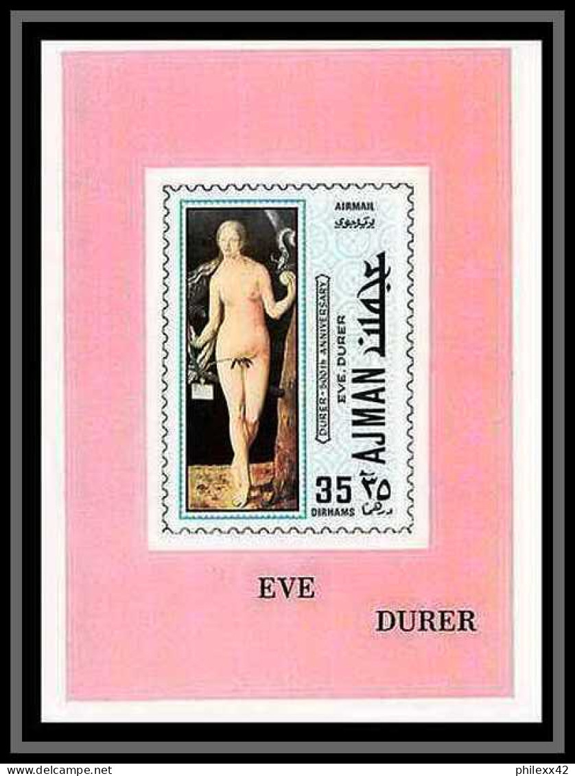 Ajman - 2654/ N° 637/644 durer peinture tableaux paintings deluxe miniature sheets blocs ** MNH german