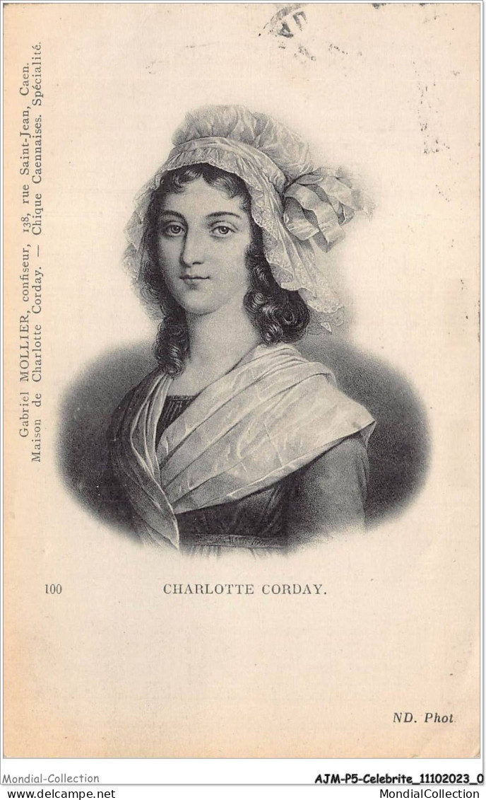 AJMP5-0369- CELEBRITE - CHARLOTTE CORDAY - Donne Celebri