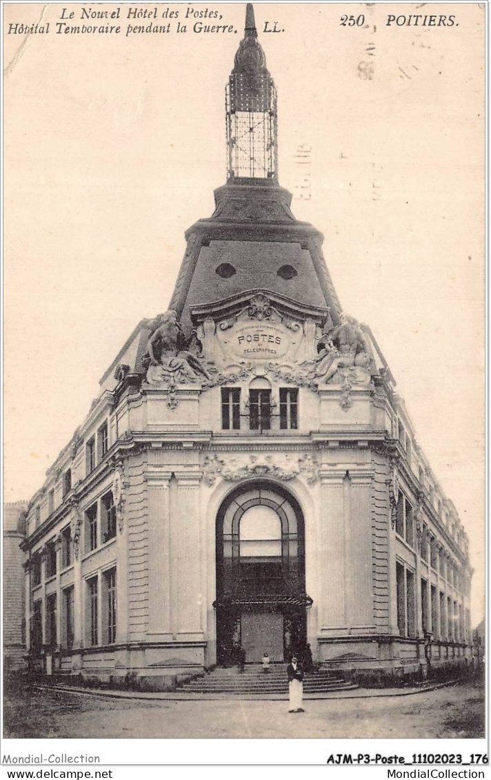 AJMP3-0258 - POSTE - POITIERS - LE NOUVEL HOTEL DES POSTES - Poste & Facteurs