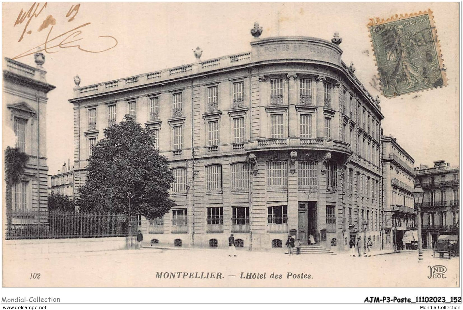 AJMP3-0246 - POSTE - MONTPELLIER - L'HOTEL DES POSTES - Post & Briefboten