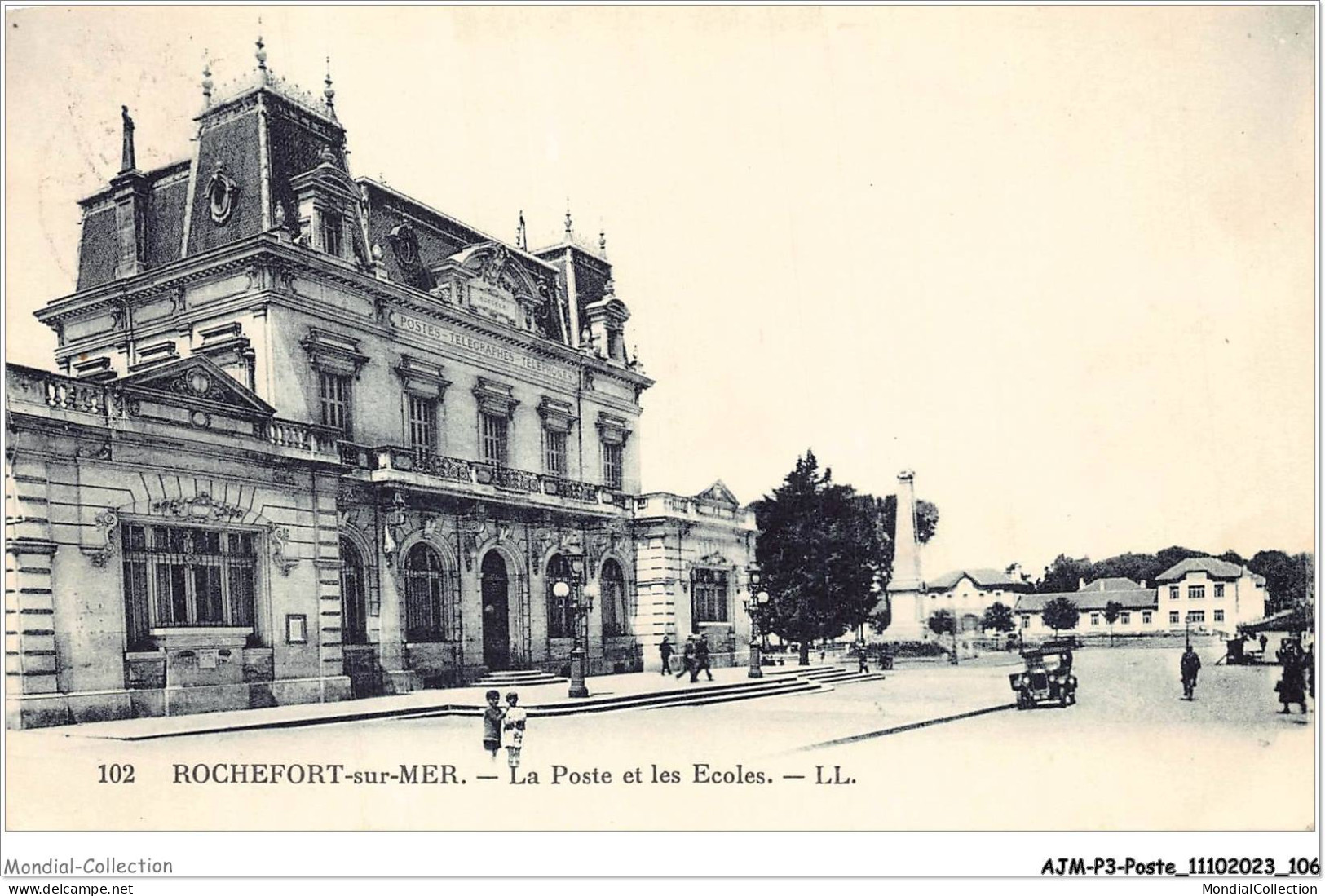 AJMP3-0223 - POSTE - ROCHEFORT-SUR-MER - LA POSTE ET LES ECOLES - Poste & Facteurs