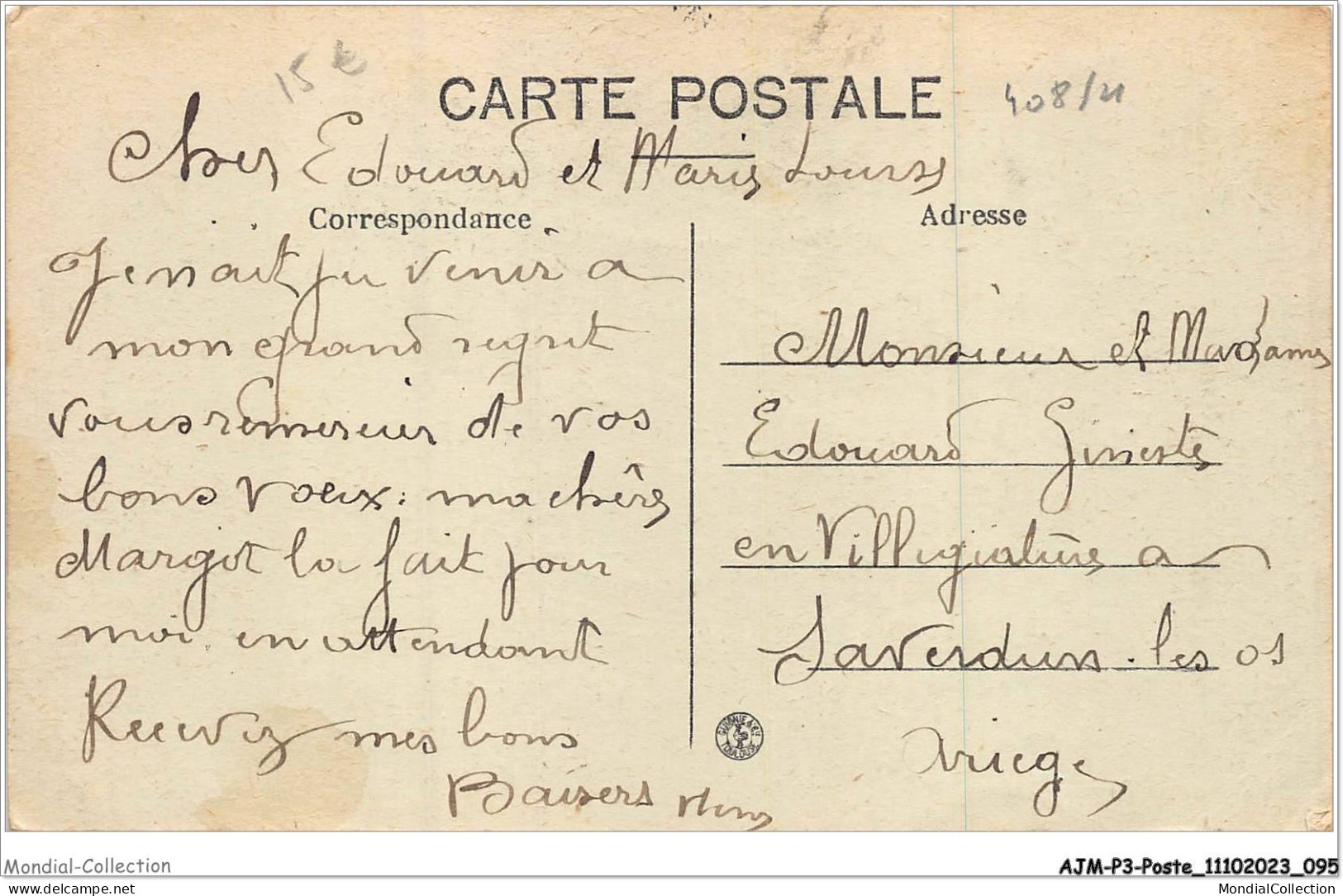 AJMP3-0217 - POSTE - CARMAUX - PLACE VICTOR-HUGO ET LES POSTES - Poste & Facteurs