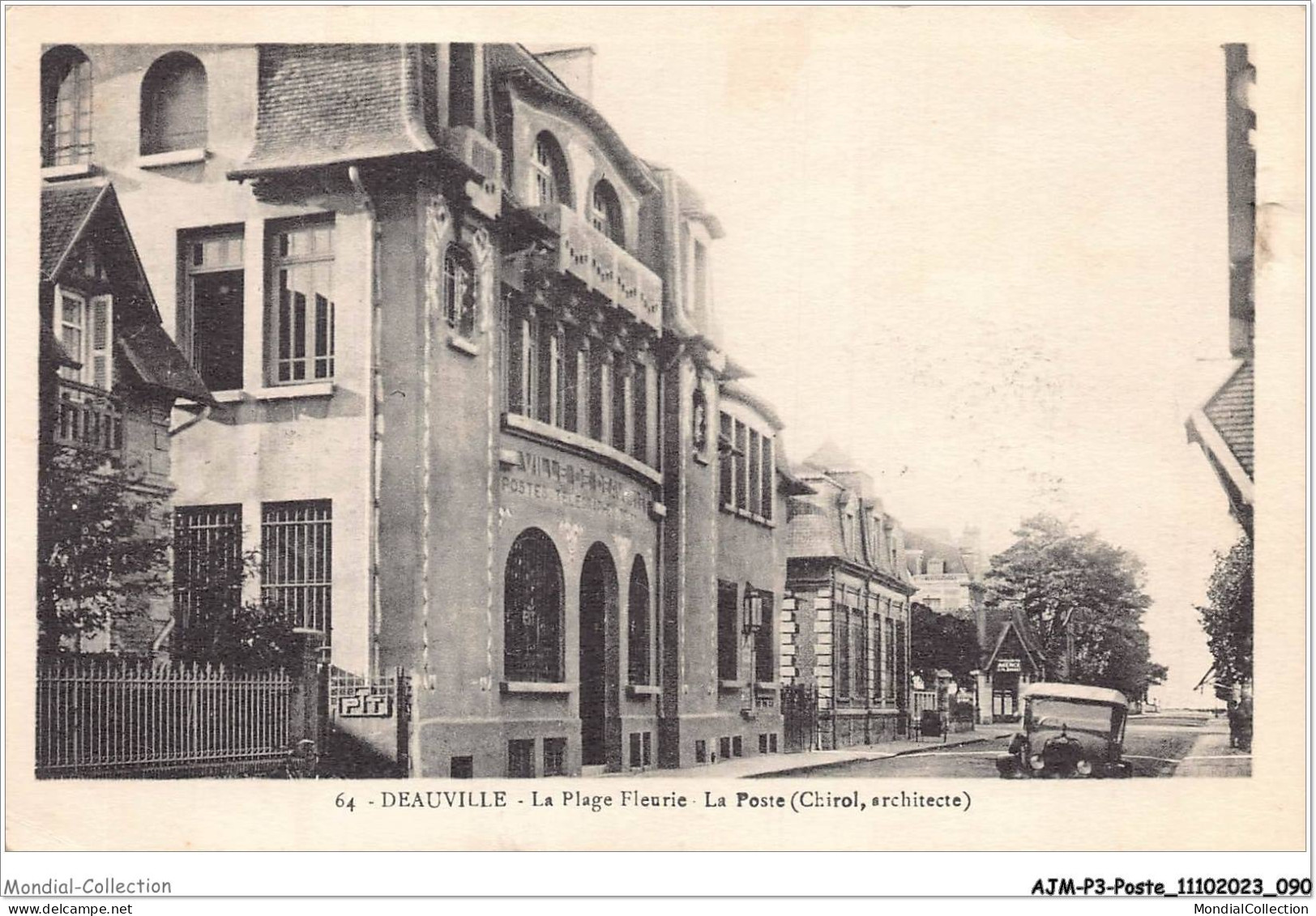 AJMP3-0215 - POSTE - DEAUVILLE - LA PLAGE FLEURIE - LA POSTE - Poste & Facteurs