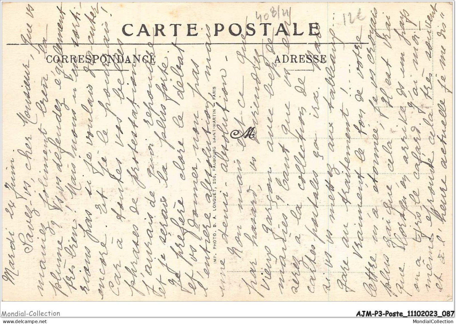 AJMP3-0213 - POSTE - LEVALLOIS-PERRET - HOTEL DES POSTES - Post & Briefboten