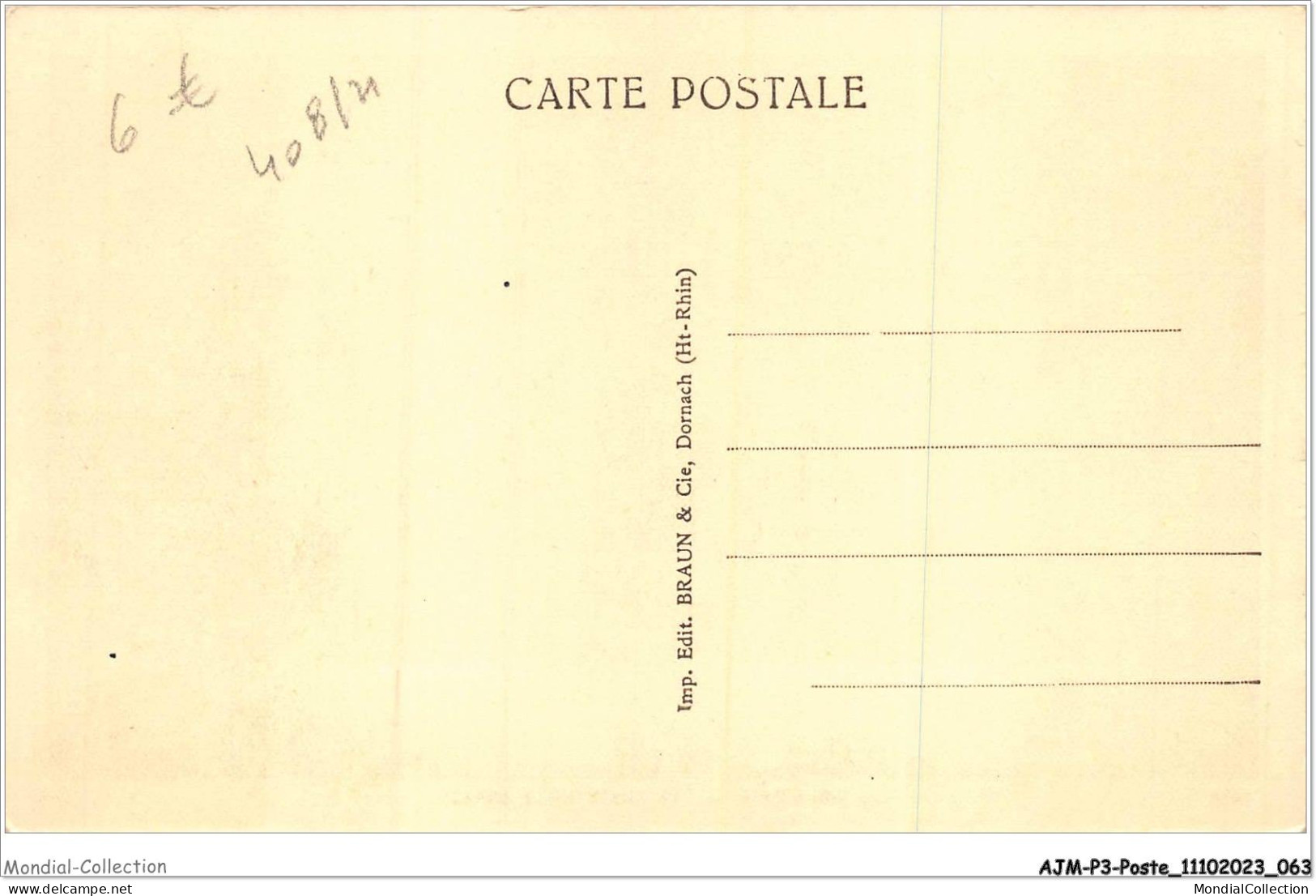 AJMP3-0201 - POSTE - LES TROIS EPIS - LA POSTE ET LE GARAGE - Post & Briefboten