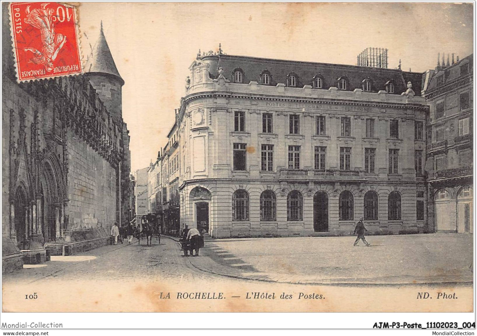 AJMP3-0172 - POSTE - LA ROCHELLE - L'HOTEL DES POSTES - Poste & Postini