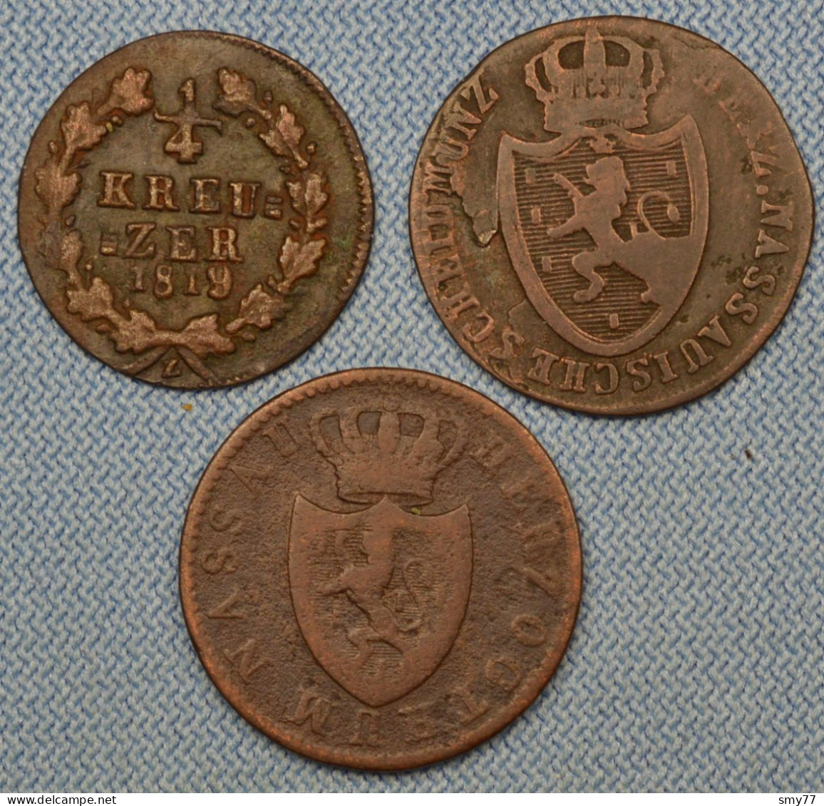 Nassau • Lot  3x • See Details • German States • [24-603] - Collections