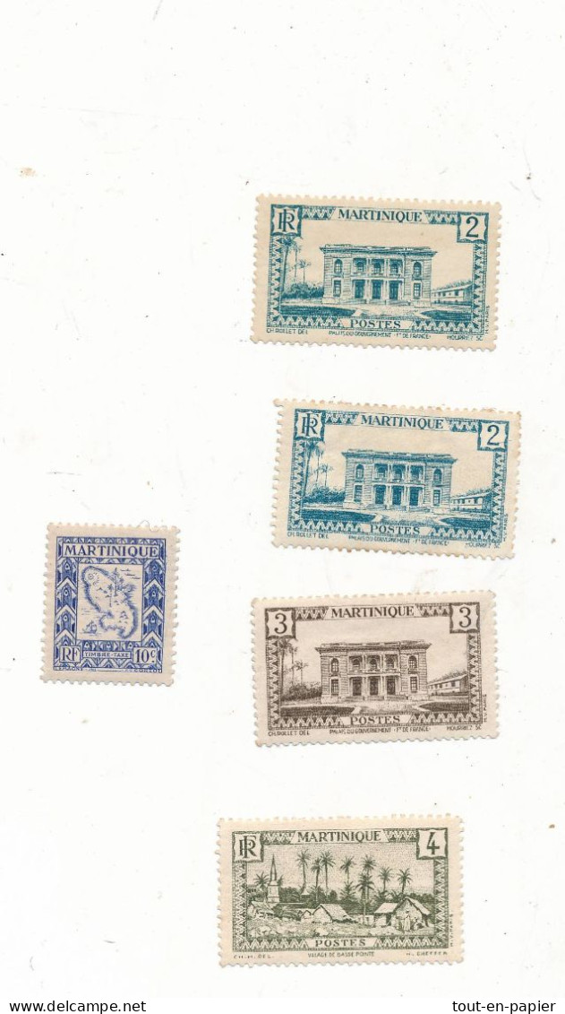 Lot De Timbres  Martinique Non Oblitérés - Ungebraucht