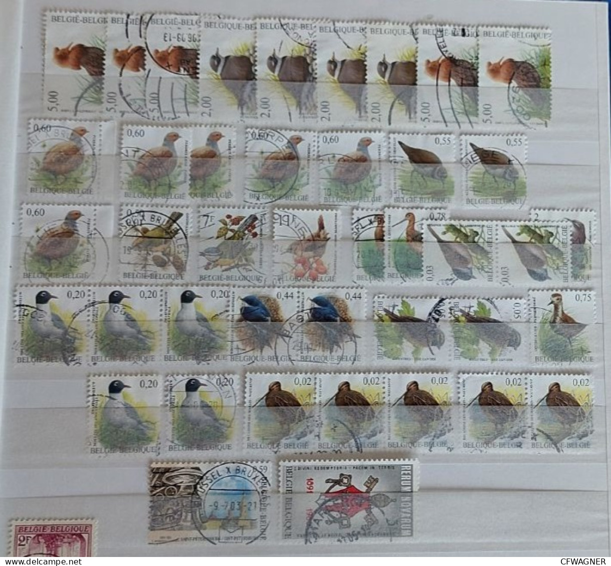 Belgium, Used Stamps Collection Old And New - Sammlungen