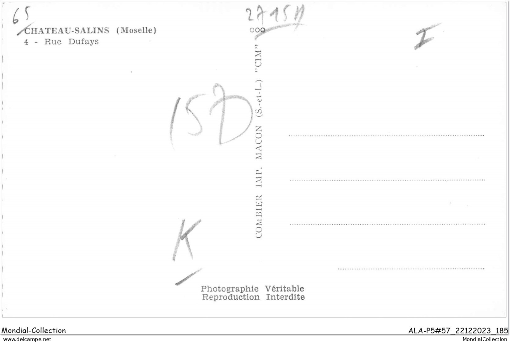 ALAP5-57-0496 - CHATEAU-SALINS - Moselle - Rue Dufays - Chateau Salins