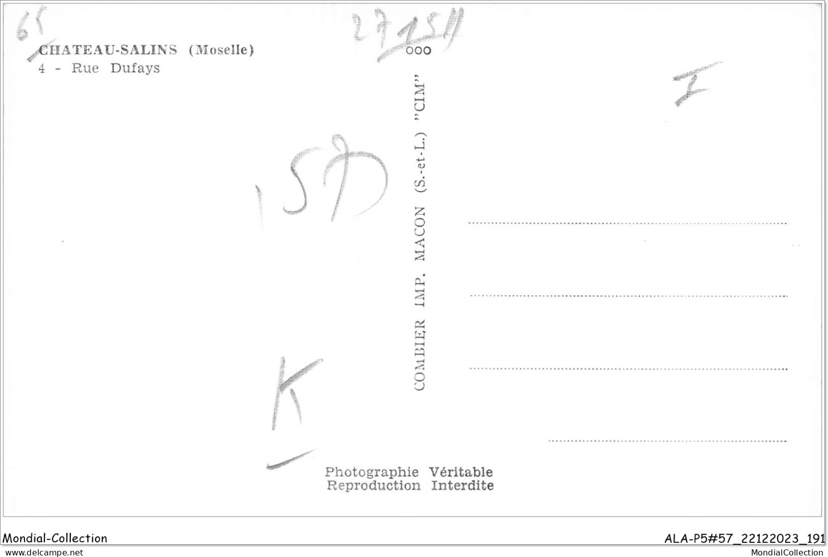 ALAP5-57-0499 - CHATEAU-SALINS - Moselle - Rue Dufays - Chateau Salins