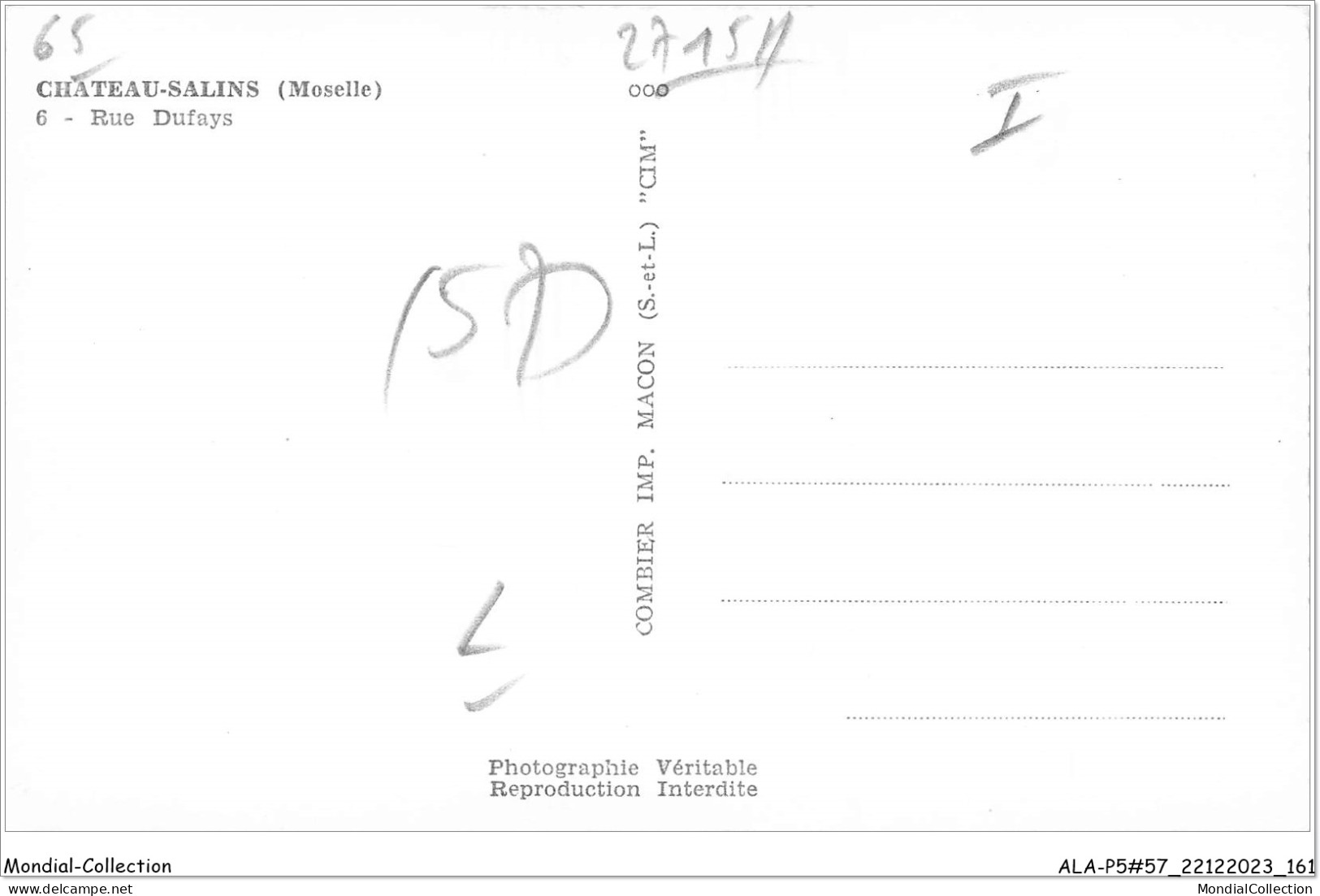ALAP5-57-0484 - CHATEAU-SALINS - Moselle - Rue Dufays - Chateau Salins