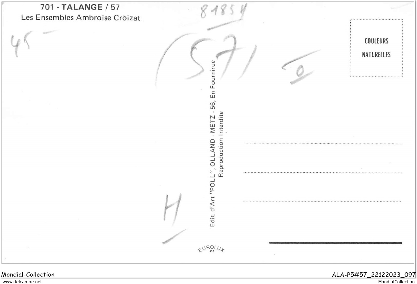 ALAP5-57-0452 - TALANGE - Les Ensembles Ambroise Croizat - Talange