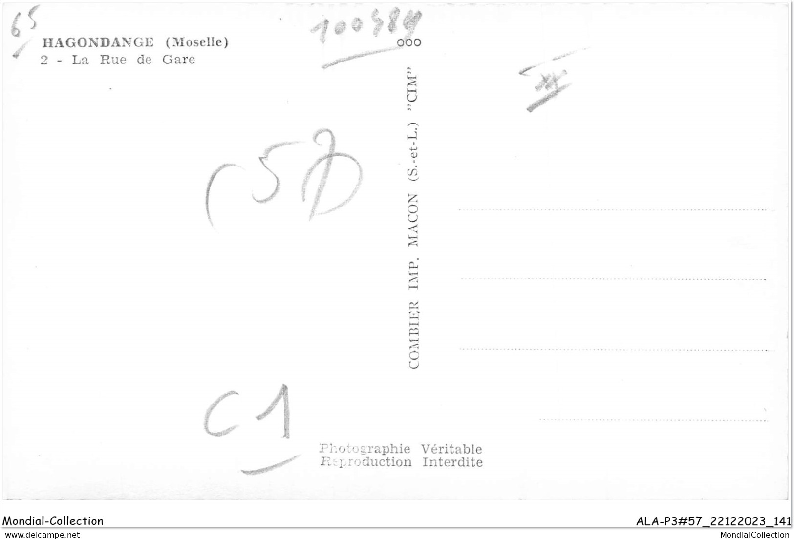 ALAP3-57-0274 - HAGONDANGE - Moselle - La Rue De Gare - Hagondange