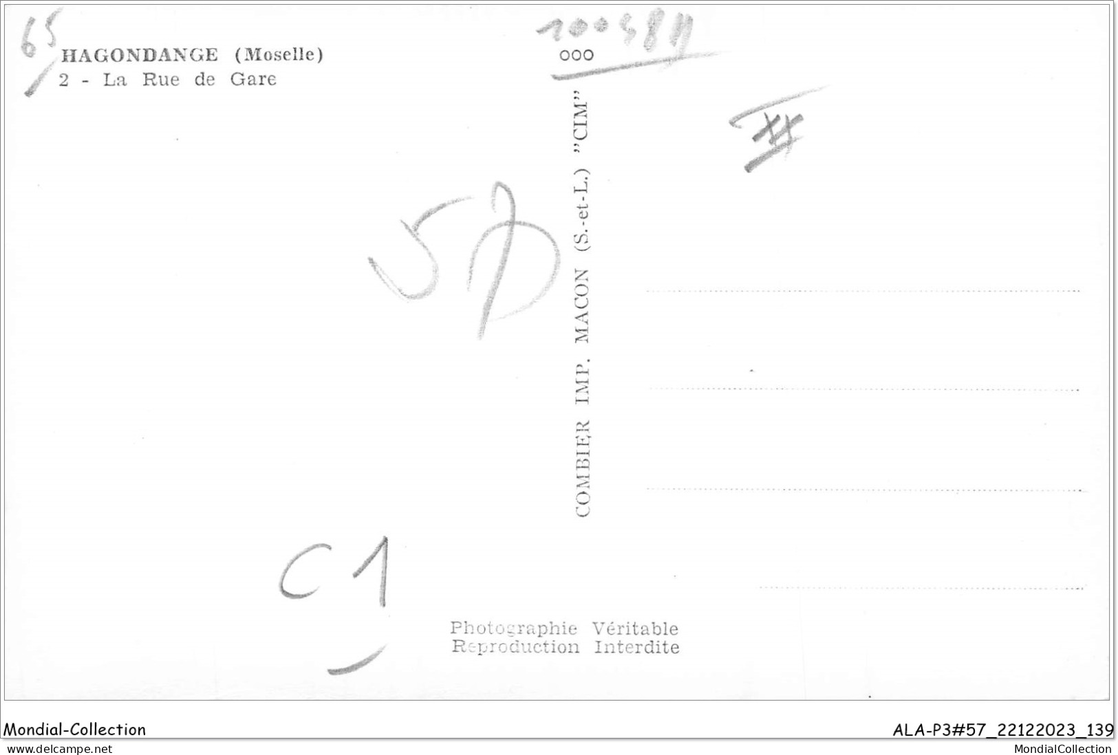 ALAP3-57-0273 - HAGONDANGE - Moselle - La Rue De Gare - Hagondange