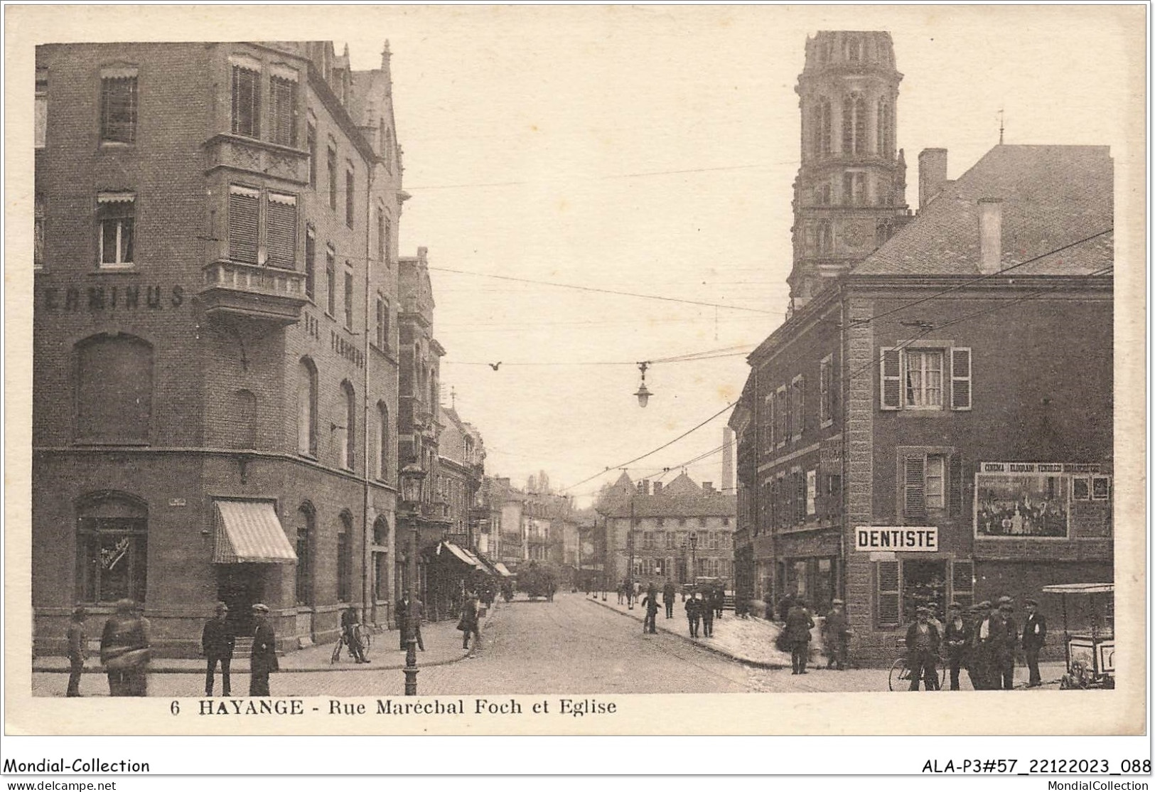 ALAP3-57-0248 - HAYANGE - Rue Marechal Foch Et église - Hayange