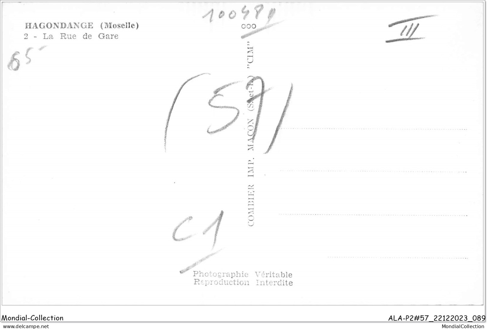 ALAP2-57-0146 - HAGONDANGE - Moselle - La Rue De Gare - Hagondange