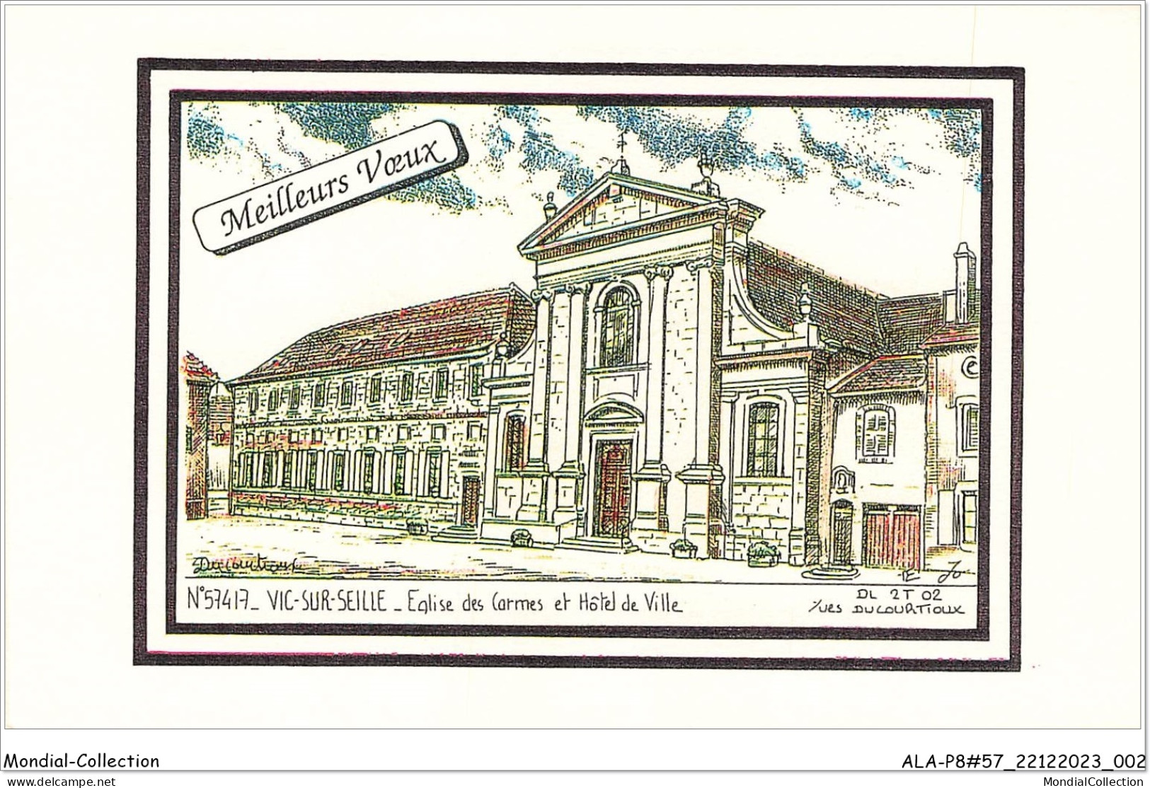 ALAP8-57-0719 - VIC-SUR-SEILLE - église Des Carmes Et Hôtel De Ville - Vic Sur Seille