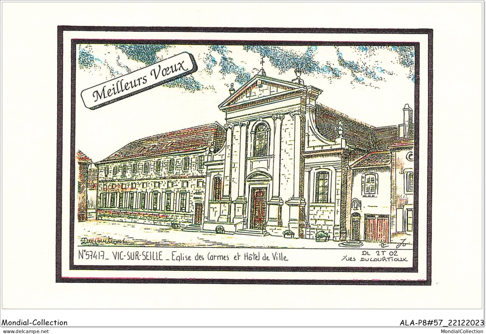 ALAP8-57-0718 - VIC-SUR-SEILLE - église Des Carmes Et Hôtel De Ville - Vic Sur Seille