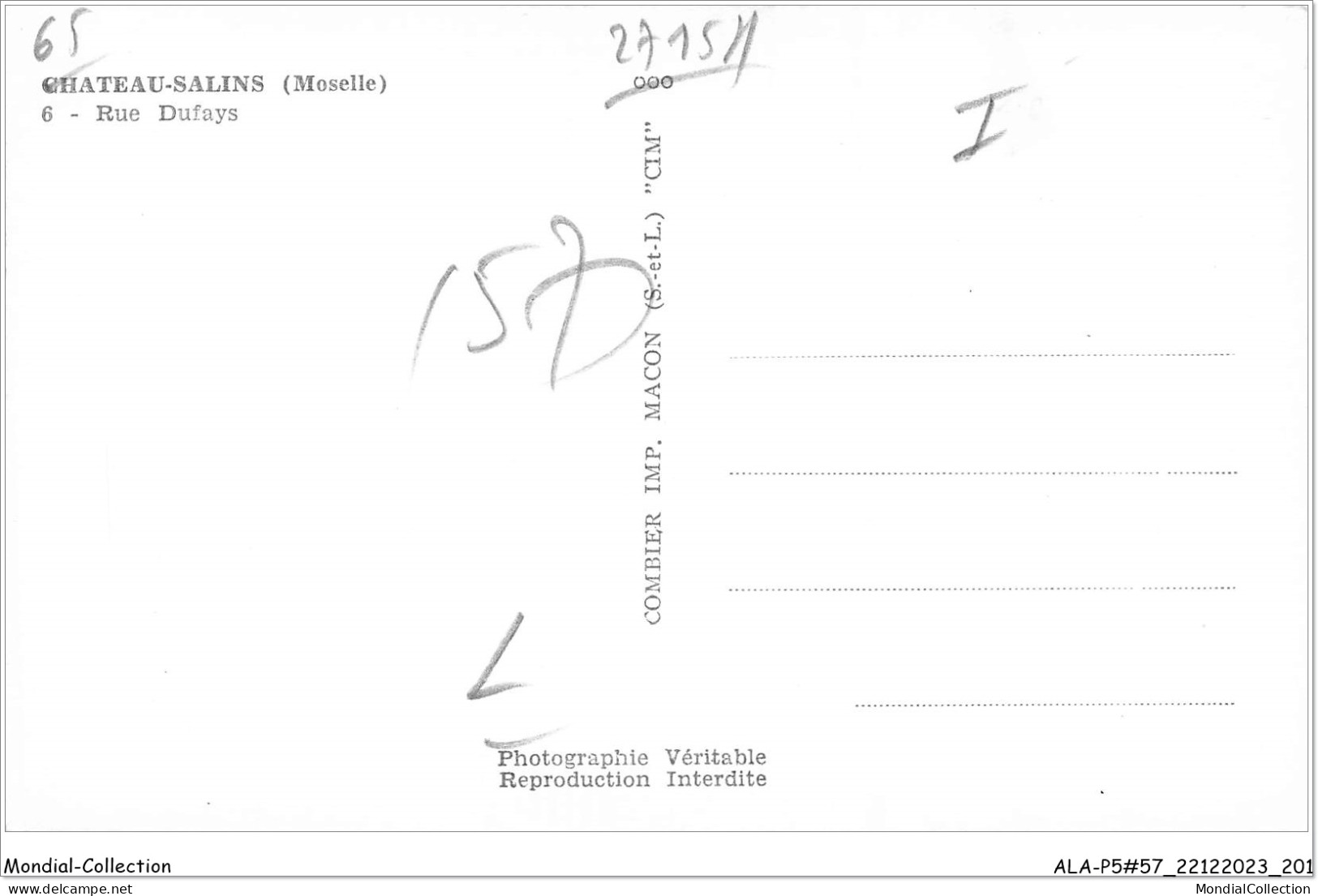 ALAP5-57-0504 - CHATEAU-SALINS - Moselle - Rue Dufays - Chateau Salins