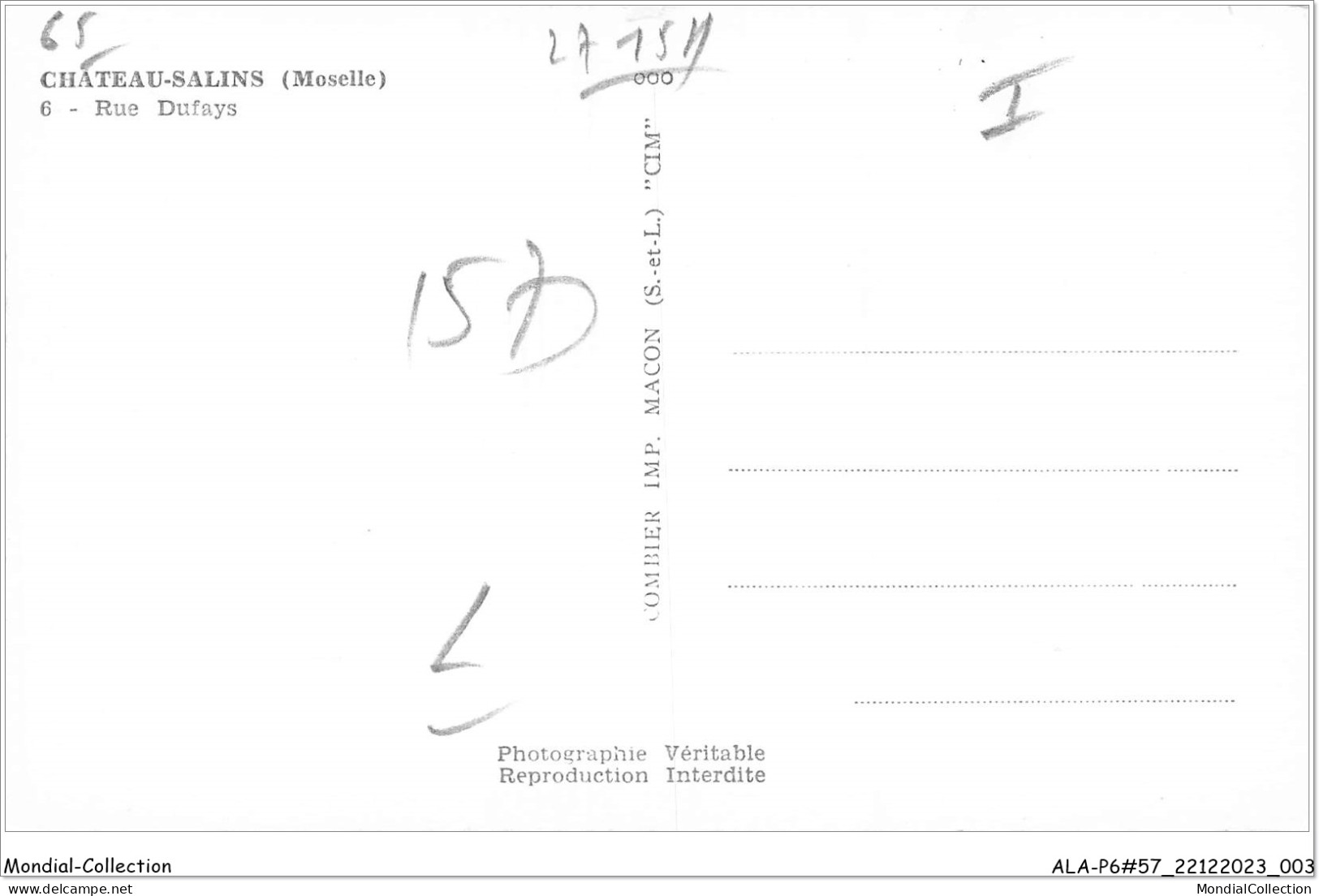 ALAP6-57-0506 - CHATEAU-SALINS - Moselle - Rue Dufays - Chateau Salins