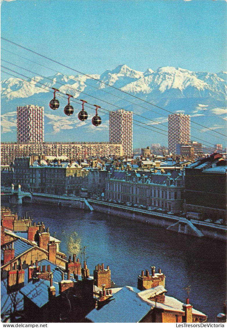 FRANCE - Grenoble - Quais De L'Isère De La Bastille Et Chaîne De Belledonne - Carte Postale - Grenoble