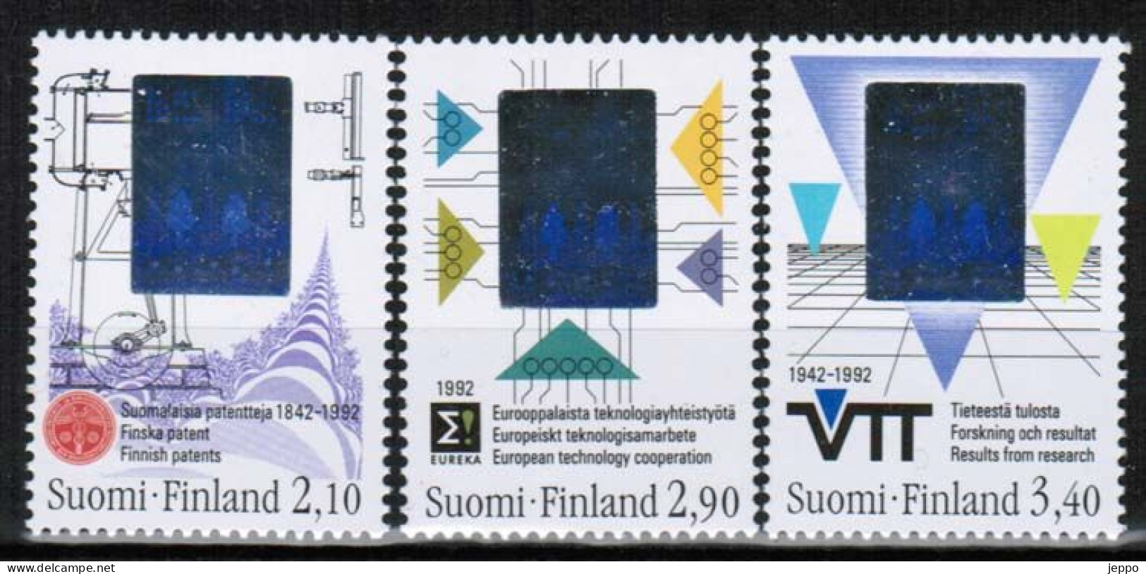 1992 Finland Holograms Complete Set MNH. - Hologrammen