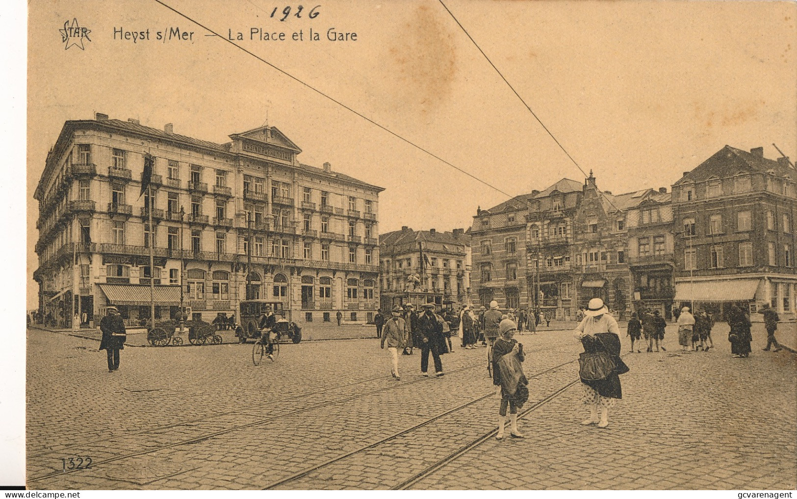 HEIST  LA PLACE ET LA GARE                    2 AFBEELDINGEN - Heist