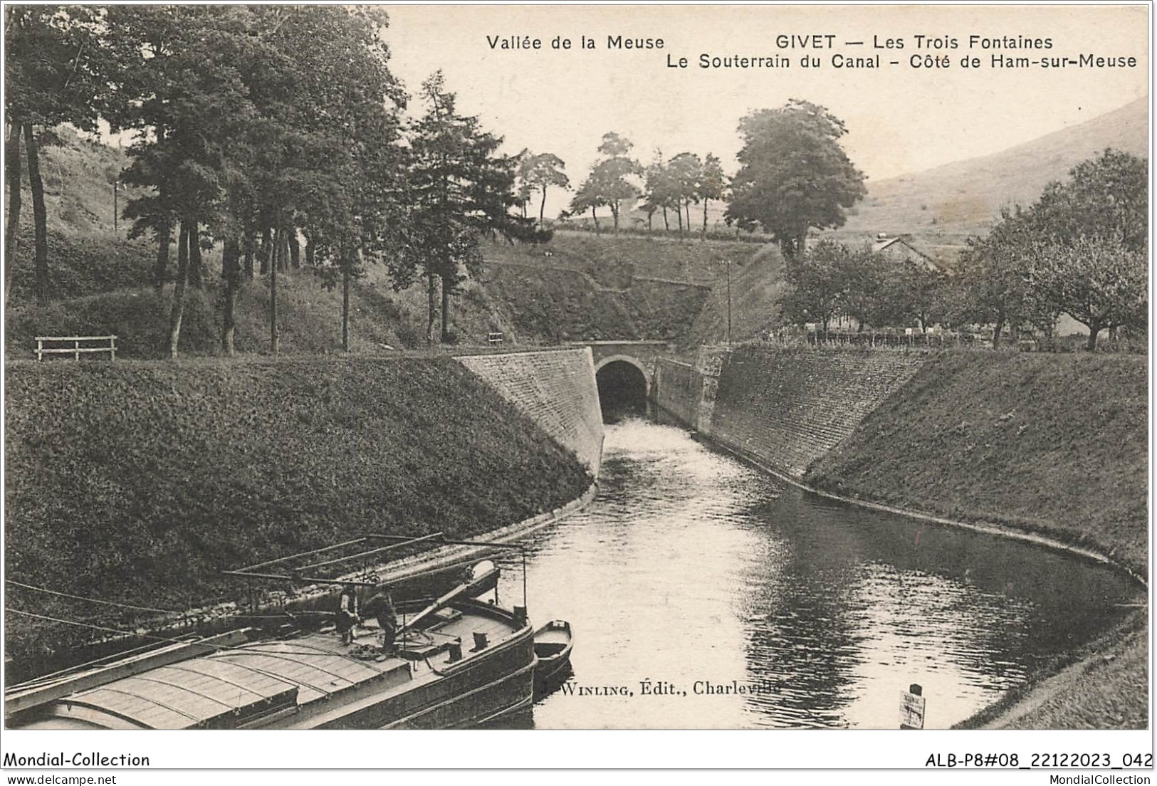 ALBP8-08-0724 - Vallée De La Meuse - GIVET - Les Trois Fontaines - Le Souterrain Du Canal  - Givet
