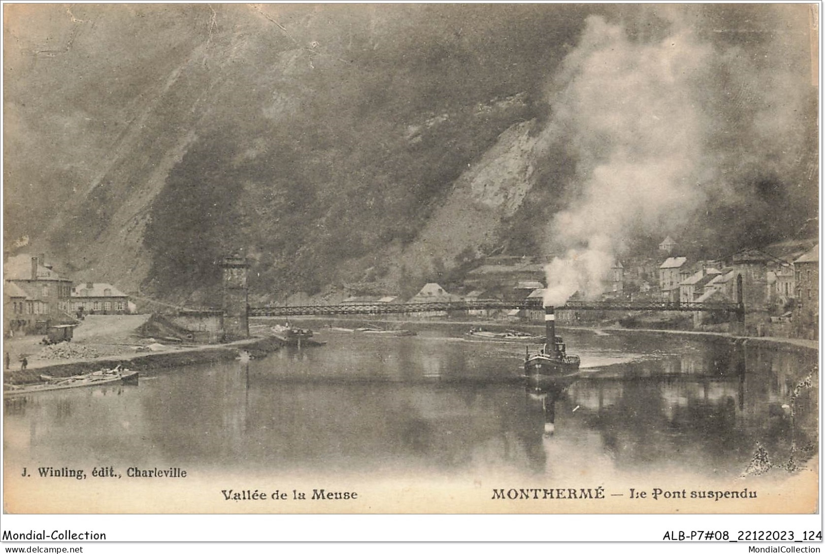 ALBP7-08-0665 - Vallée De La Meuse - MONTHERME - Le Pont Suspendu  - Montherme