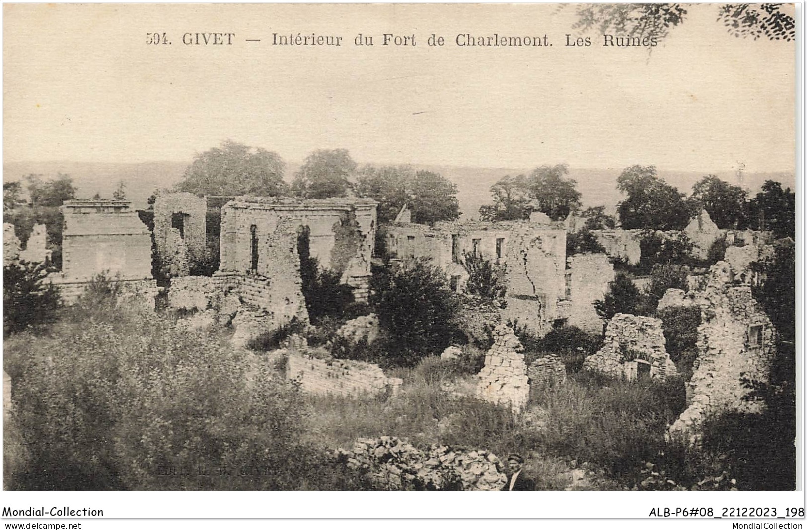 ALBP6-08-0602 - GIVET - Intérieur Du Fort De Charlemont - Les Ruines  - Givet