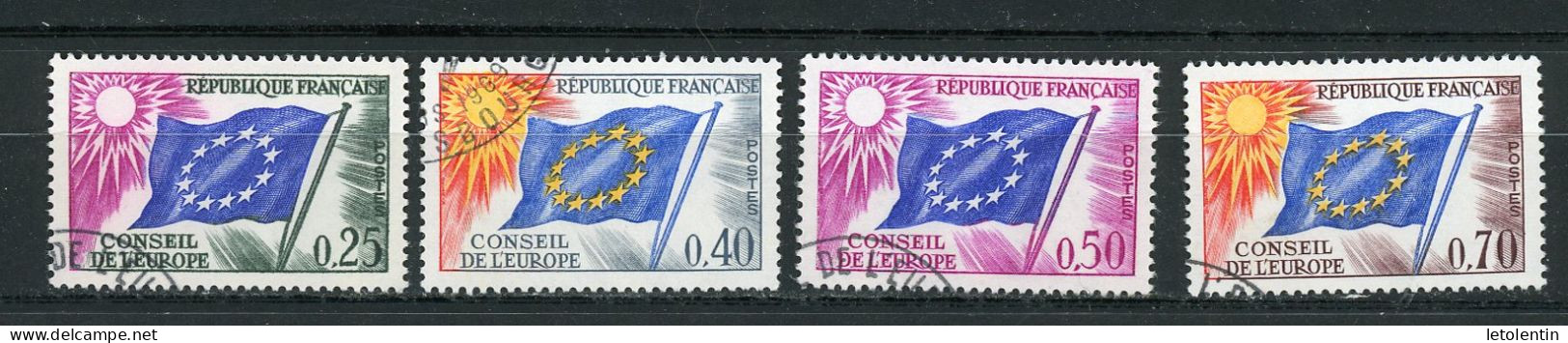 FRANCE -  SERVICE - N° Yvert 28+31+32+35 Obli. - Used