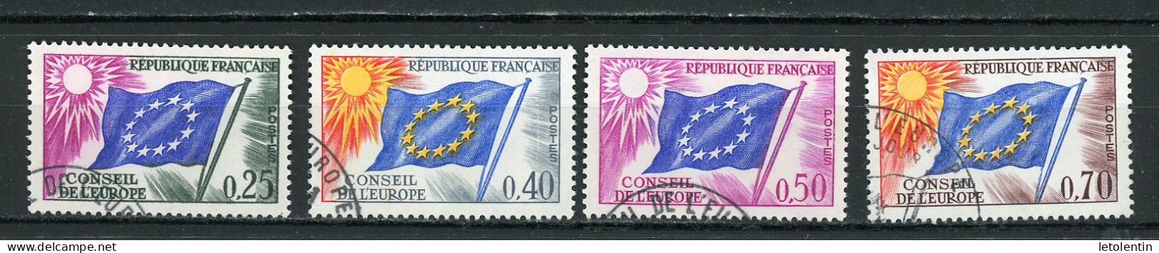 FRANCE -  SERVICE - N° Yvert 28+31+32+35 Obli. - Used