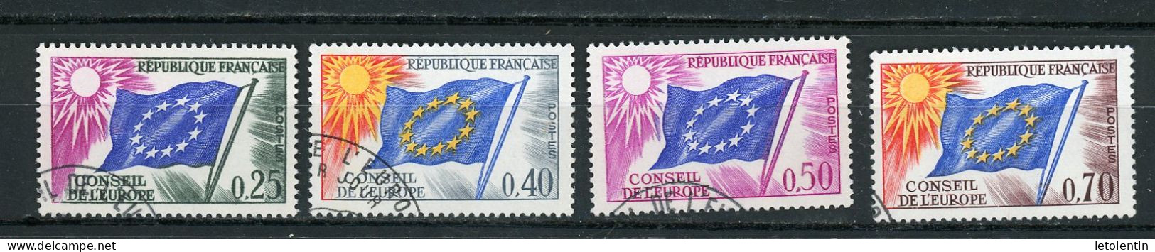 FRANCE -  SERVICE - N° Yvert 28+31+32+35 Obli. - Used