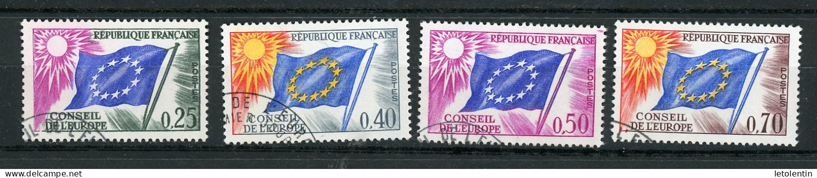 FRANCE -  SERVICE - N° Yvert 28+31+32+35 Obli. - Used