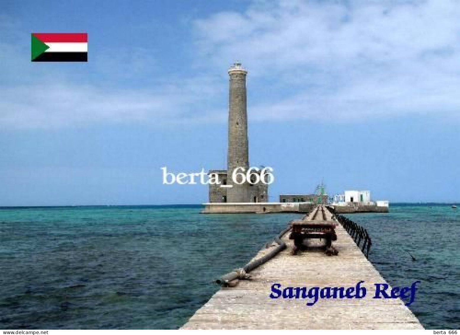 Sudan Sanganeb Reef UNESCO Lighthouse New Postcard - Sudan