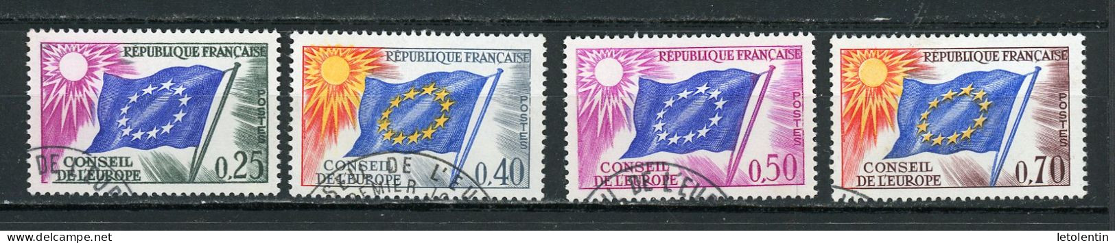 FRANCE -  SERVICE - N° Yvert 28+31+32+35 Obli. - Used