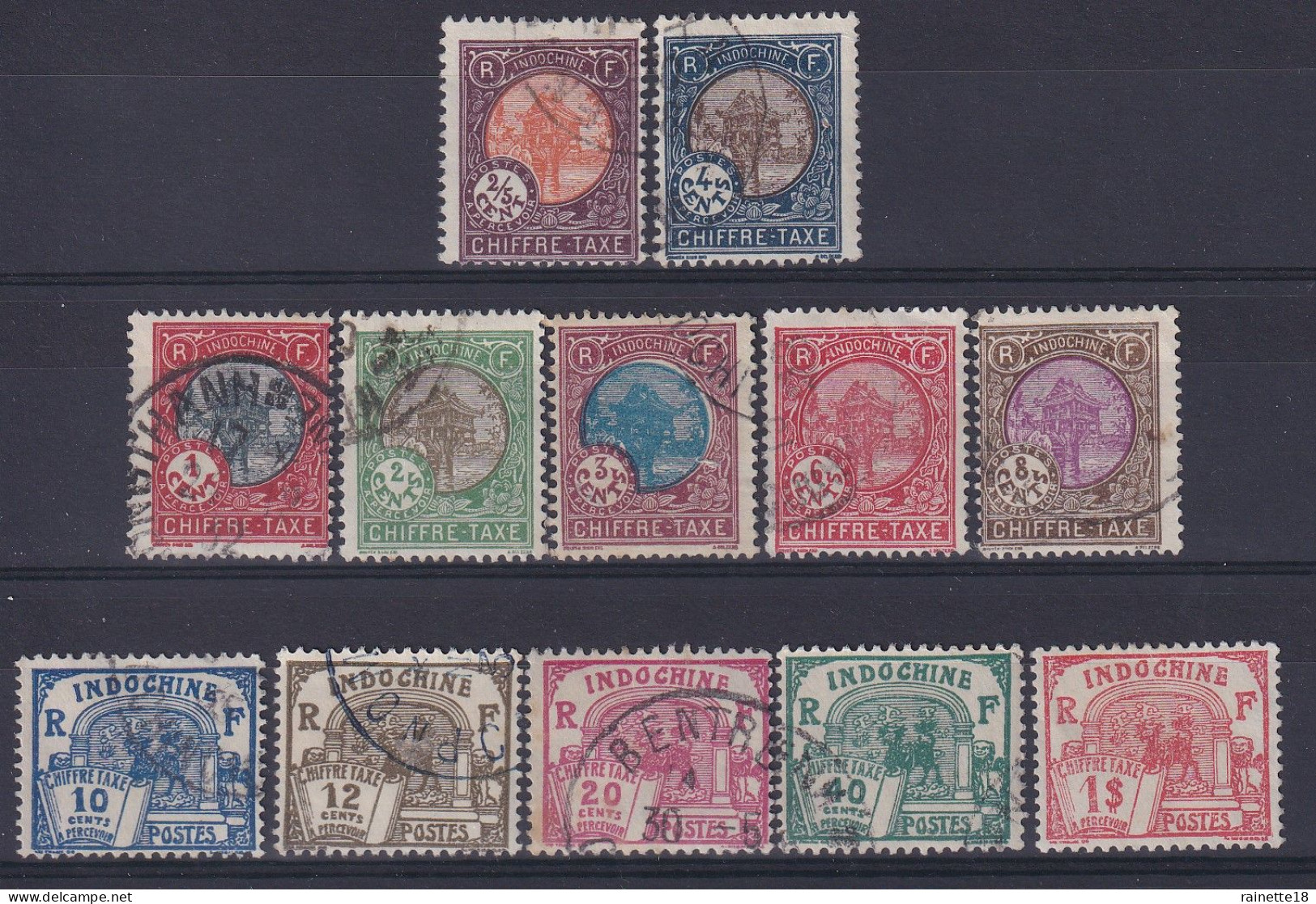 Indochine               Taxes    44/53  Oblitérés - Timbres-taxe