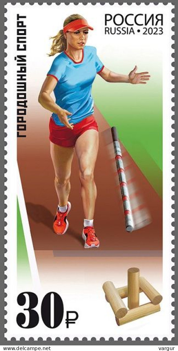 RUSSIA 2023-53 SPORT: Gorodki, Russian Bowling, MNH - Boule/Pétanque