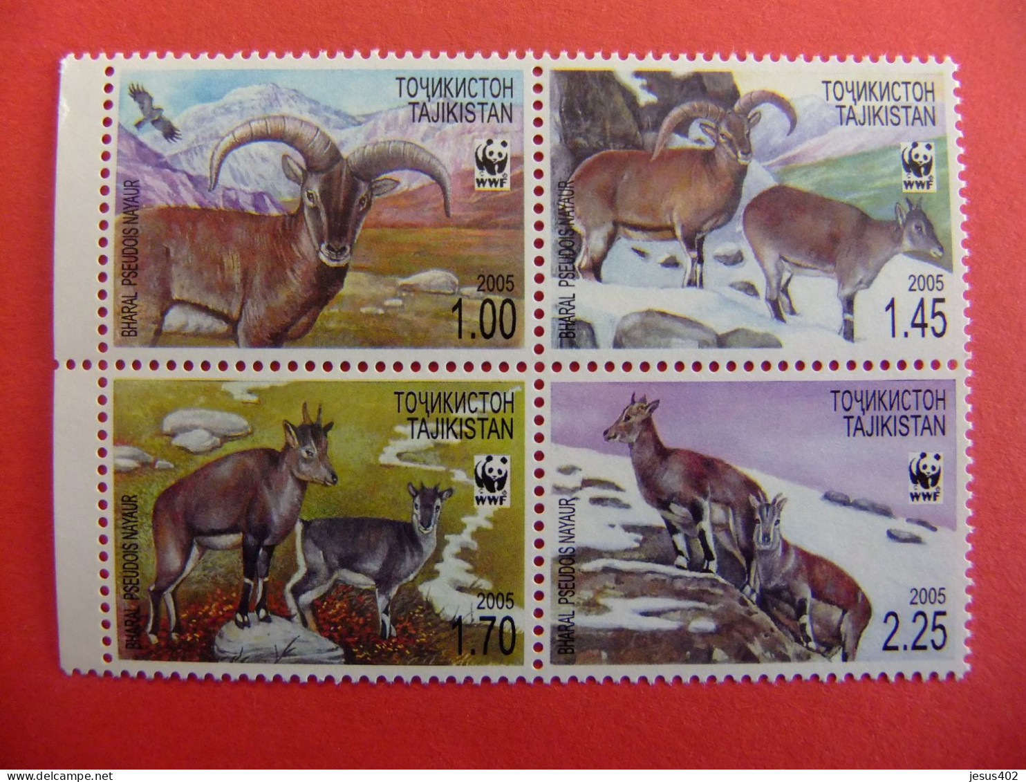 111 TAJIKISTAN 2005 / WWF El Bharal O Oveja Azul Del Himalaya O Naur YVERT 296 / 299 ** MNH - Unused Stamps