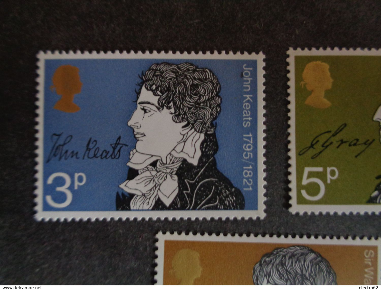 Grande Bretagne Great Britain John Keats Thomas Gray Walter Scott  Großbritannien Gran Bretagna Gran Bretaña Angleterre - Unused Stamps