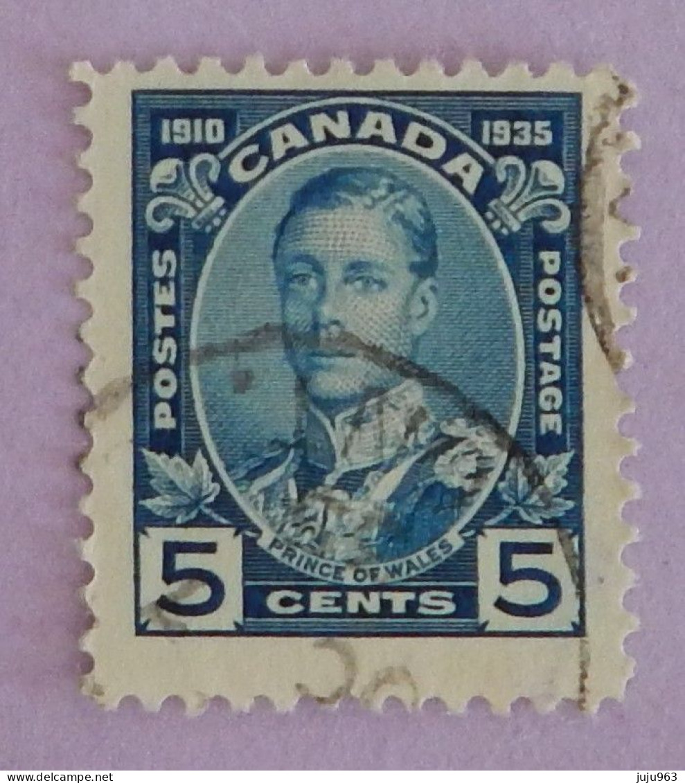 CANADA YT 176 OBLITERE " PRINCE DE GALLES" ANNÉE 1935 - Used Stamps