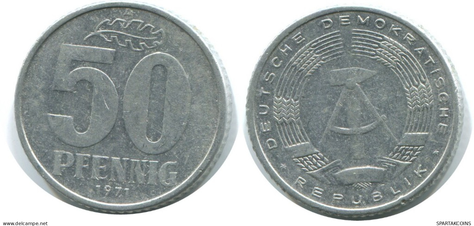 50 PFENNIG 1971 A DDR EAST ALLEMAGNE Pièce GERMANY #AE158.F.A - 50 Pfennig