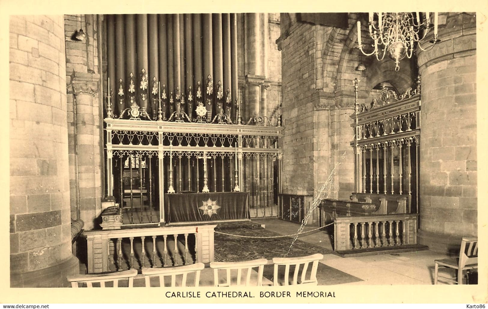 Carlisle Cathedral * Carte Photo * Les Orgues * Orgue Orgel Organ Organist Organiste * Border Memorial * Uk - Musica E Musicisti