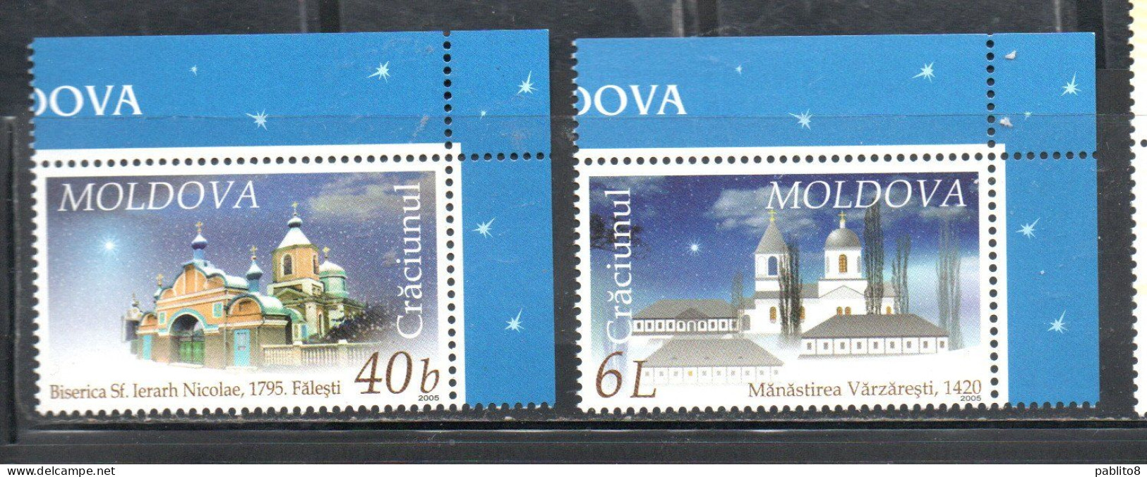 MOLDAVIA MOLDOVA 2005 CHRISTMAS NATALE NOEL WEIHNACHTEN NAVIDAD COMPLETE SET SERIE COMPLETA MNH - Moldavie