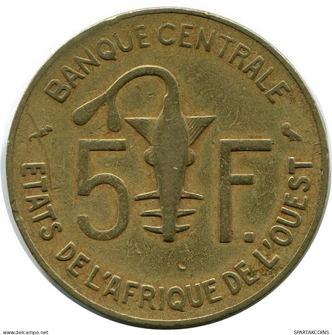 5 FRANCS 1970 WESTERN AFRICAN STATES Münze #AR264.D.A - Andere - Afrika