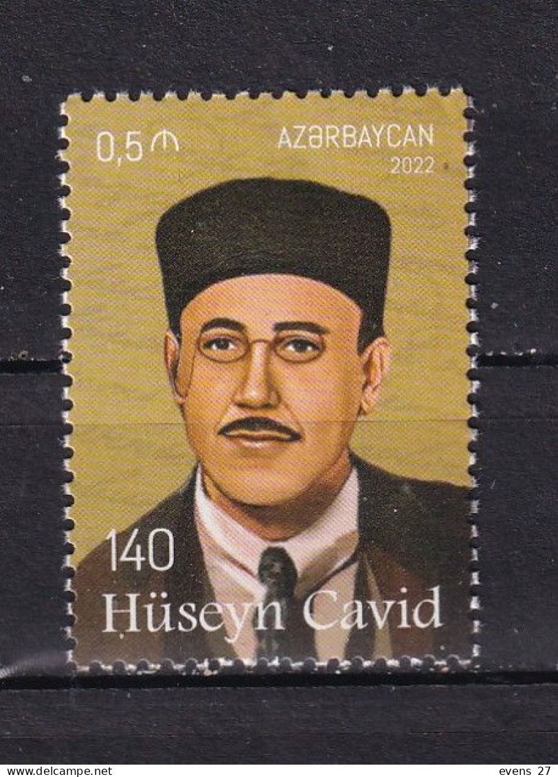 AZERBAIJAN-2022-POET HUSSEIN CAVID-MNH. - Azerbaïdjan