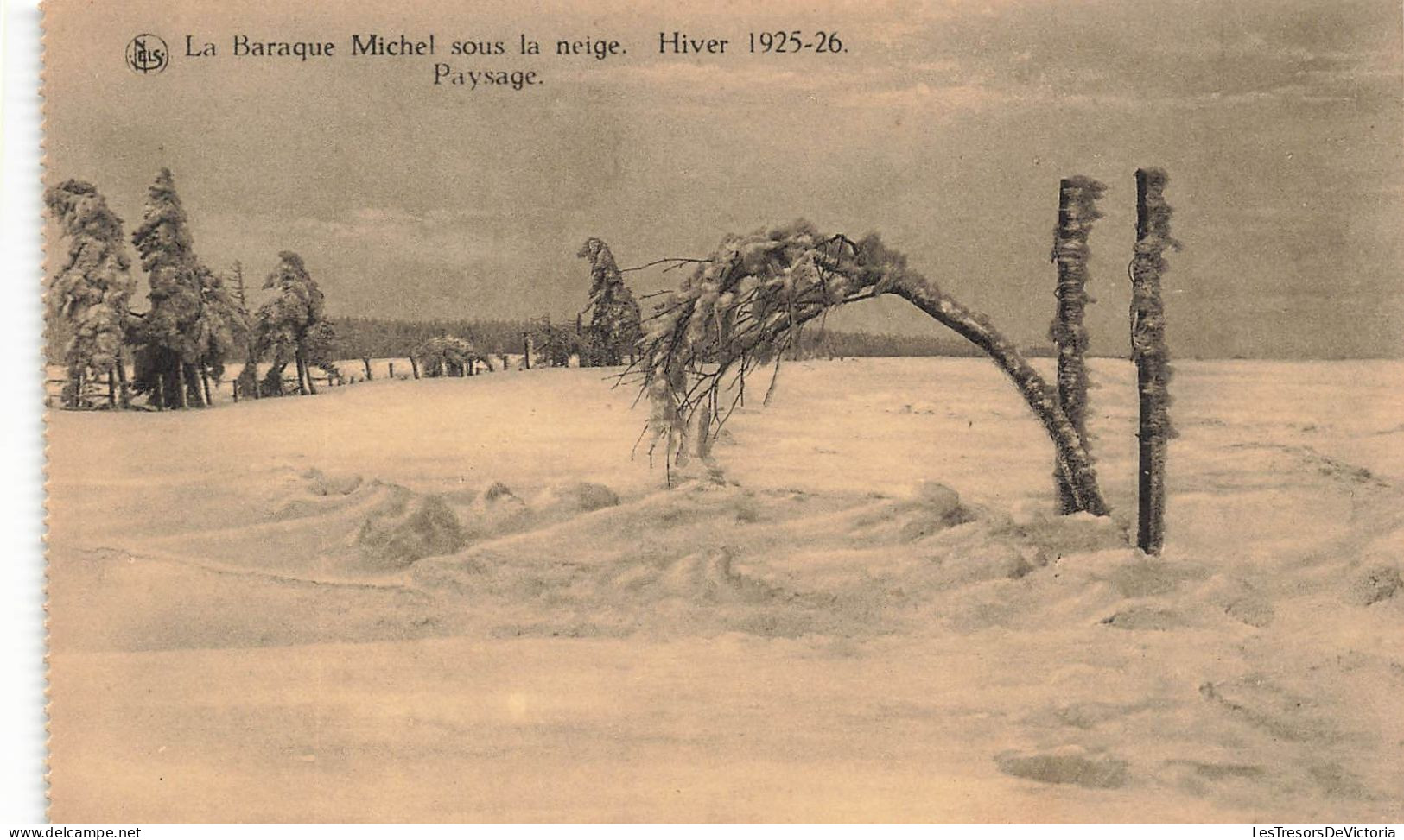 BELGIQUE - La Baraque Michel Sous La Neige - Hiver 1925-26 - Paysage - Vue Générale - Carte Postale Ancienne - Liege