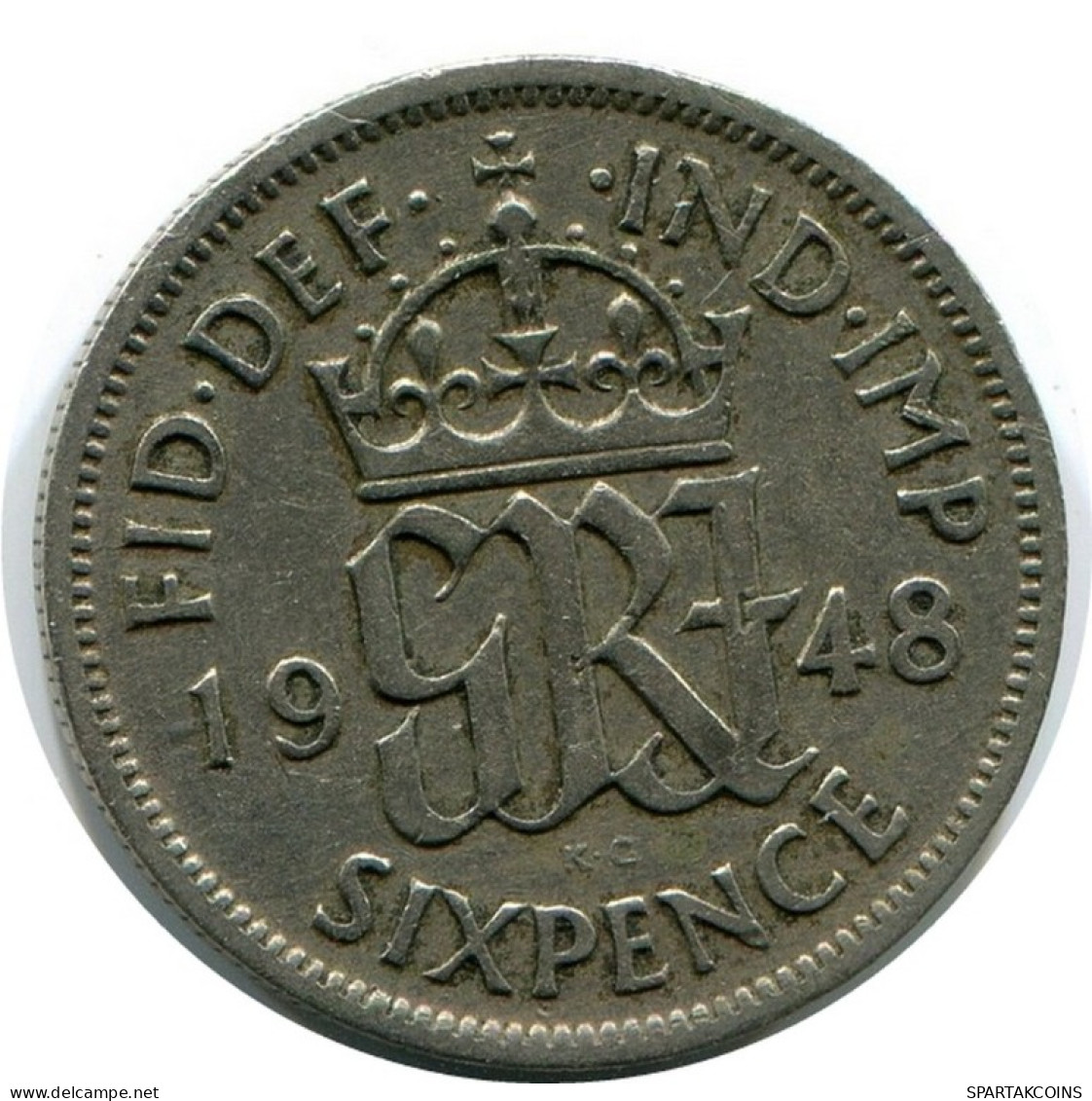 SIXPENCE 1948 UK GBAN BRETAÑA GREAT BRITAIN Moneda #AN507.E.A - H. 6 Pence
